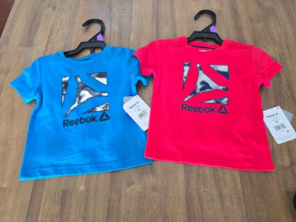 Reebok Toddler Boys "Velocity" Tee & Short Set LOT of 2 NWT 12MONTHS
